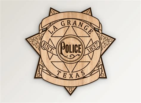 La Grange Texas Police Badge SVG City Police Department Officer Vector – Vector911