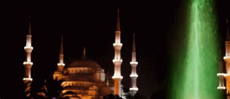 Mosque Night GIF - Mosque Night Fountain - Discover & Share GIFs