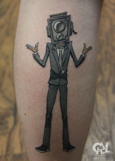 camera man tattoo  capone tattoonow