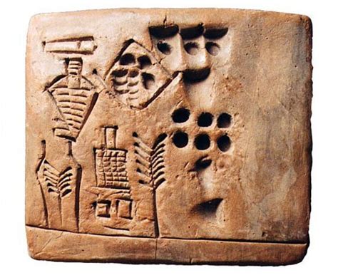 Sumerian Beer Production Tablet, Sumer, Uruk III, 31st Century BC – @archaicwonder on Tumblr