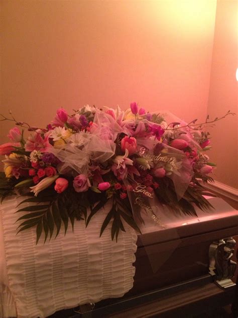 The pink casket detail that symbolizes a legacy 6