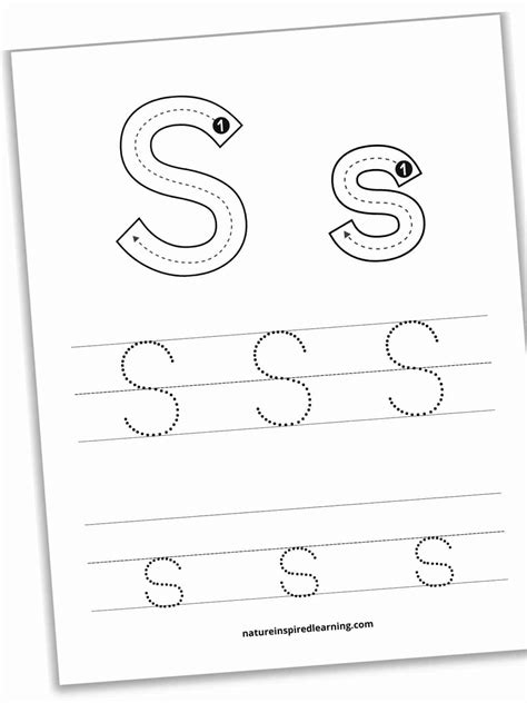 Lowercase Letter s Tracing Worksheets | Trace Small Letter s Worksheet