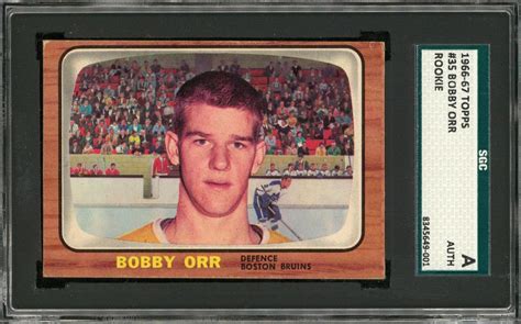 Lot Detail - 1966/67 Topps #35 Bobby Orr Rookie Card – SGC Authentic