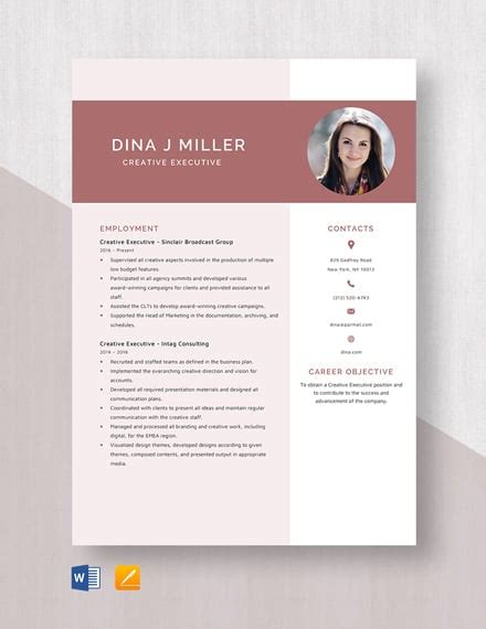 42+ FREE Creative Resume Templates [Edit & Download] | Template.net