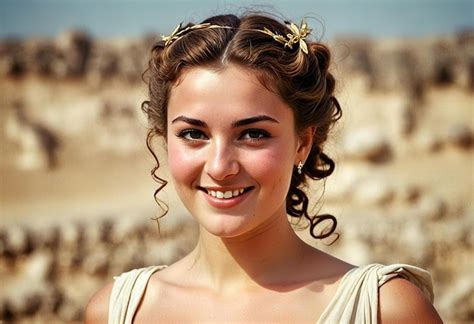 Portrait of Artemis Greek goddess of the hunt | Premium AI-generated image