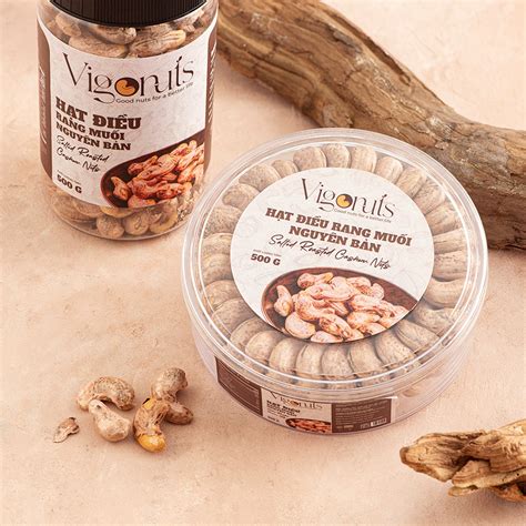 Hạt Điều Rang Muối Nguyên Bản Vigonuts 500g - OCOP 5 Sao Quốc gia ...