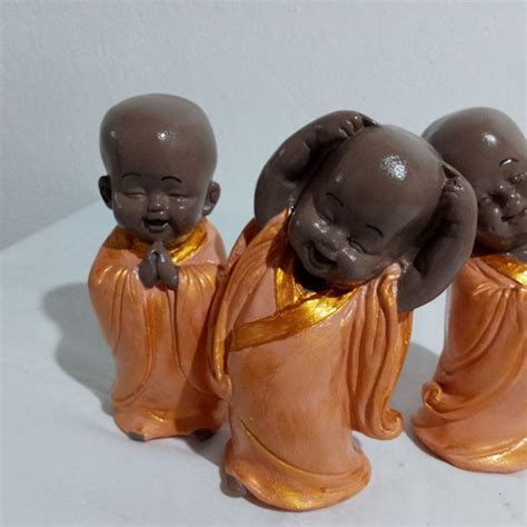 Trio Meninos Monge em Gesso | Elo7 Produtos Especiais