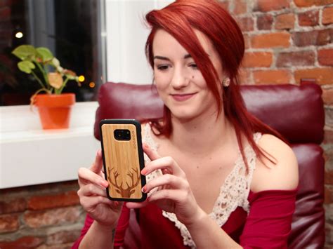 Samsung Galaxy A8 wood case, Galaxy A8 case bamboo deer | GW
