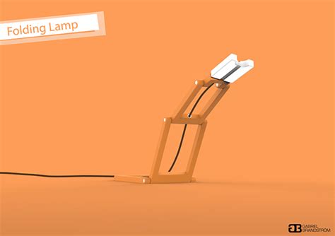 folding lamp  behance