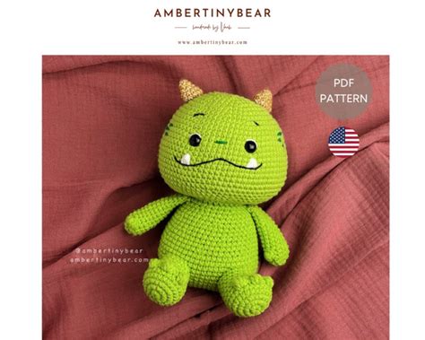 baby monster pattern crochet amigurumi monster crochet etsy