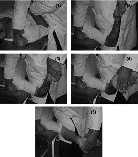 median nerve tension test mntt   representative subject shoulder
