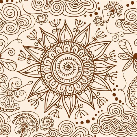 Mehndi хны вектора украсило индийский слона Иллюстрация вектора ...