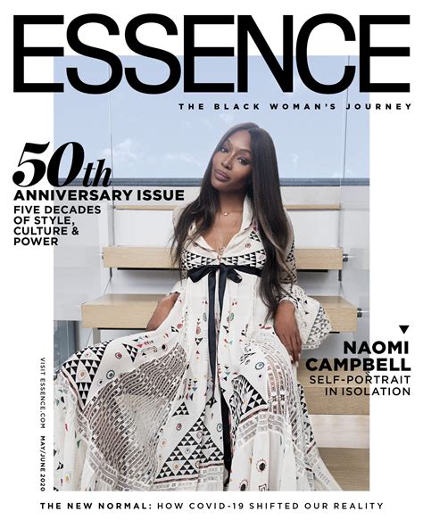 Naomi Campbell Covers The ESSENCE 50th Anniversary Issue In An Intimate