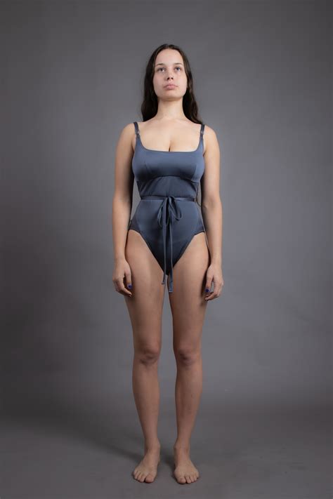 Rachel Mills Jack One-piece Swimsuit - Steel Grey | Garmentory