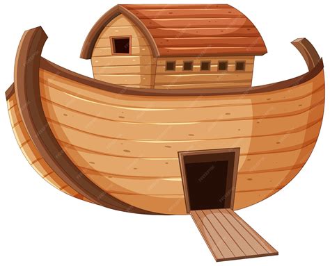 arca de noe sem vetor de animais vetor gratis