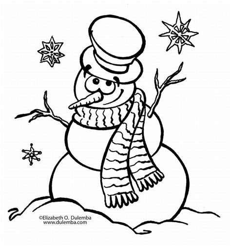 Free Printable Coloring Pages Christmas Snowman, Download Free Clip Art ...