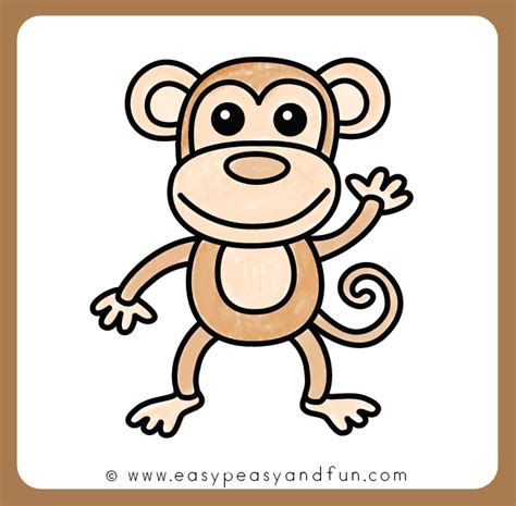 How to Draw a Monkey – Step by Step Drawing Guide - Easy Peasy and Fun