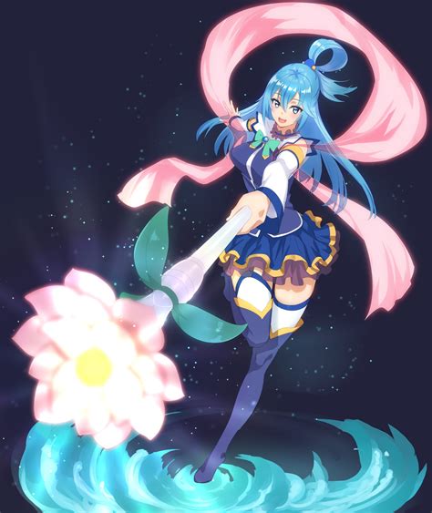 Aqua (KonoSuba) - Kono Subarashii Sekai ni Shukufuku wo! - Image by