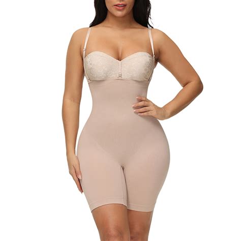 Aueoeo One Piece Bodysuit for Women, Bodysuit Shapewear for Women Tummy