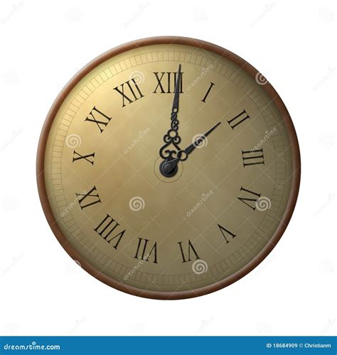 Trece horas de reloj stock de ilustración. Ilustración de viejo - 18684909