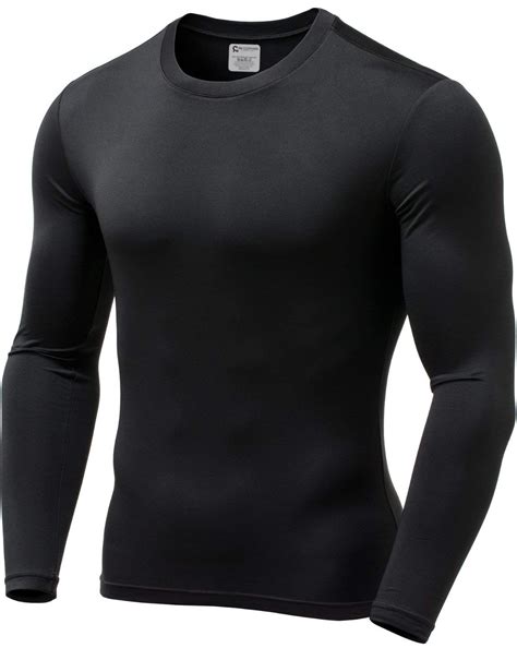 9M Mens Ultra Soft Thermal Shirt – Compression Baselayer Crew Neck Top – Fleece Lined Long ...