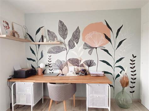 Pintura De Folhas Na Parede - Pintura De Folhas Na Parede - FDPLEARN