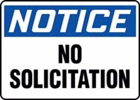 Notice Blank Sign