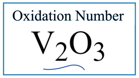 find  oxidation number    vo divanadium trioxide