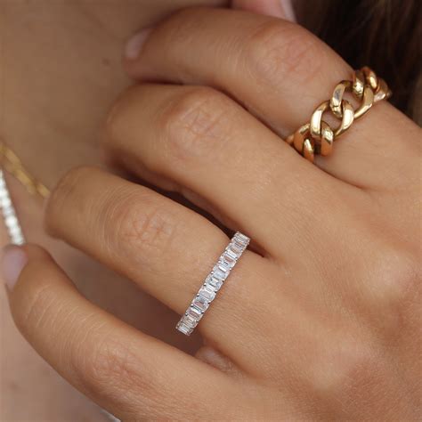 full eternity ring emerald cut 9