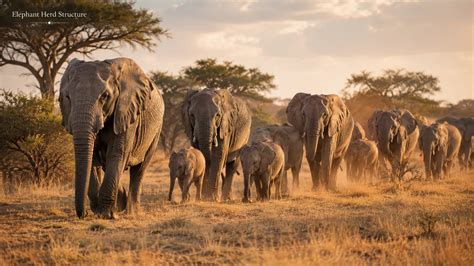 elephant herd structure matriarchs family bonds social hierarchy