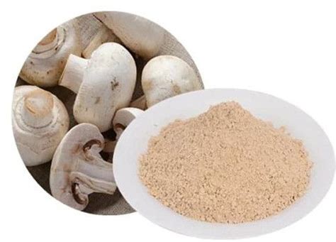 beige dehydrated mushroom powder packaging type sealed bag
