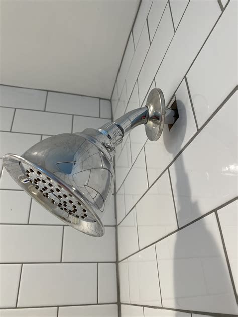 plumbing - Attaching shower head arm escutcheon to wall - Home
