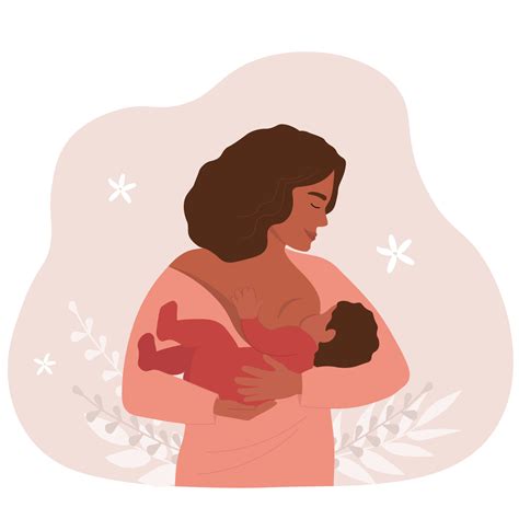 A woman is breastfeeding a baby. The mother holds the kid in her arms