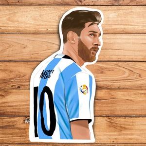 Messi Glossy Vinyl Sticker or Matte Sticker Laptop Sticker - Etsy