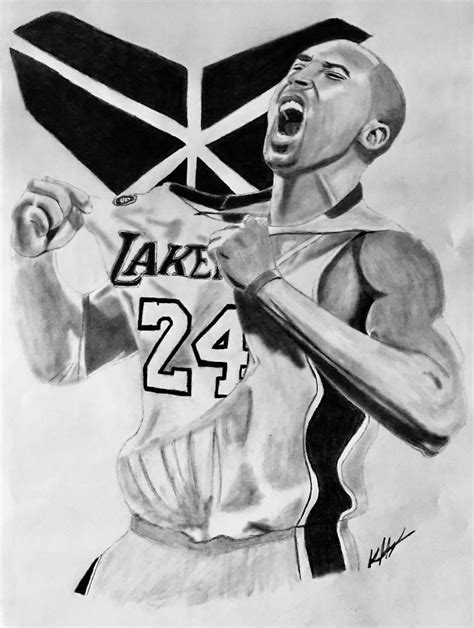 Drawing Of Kobe's Body at Jack Waller blog