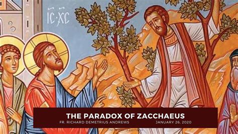 Sermon 01/26/2020: The Paradox of Zacchaeus - YouTube