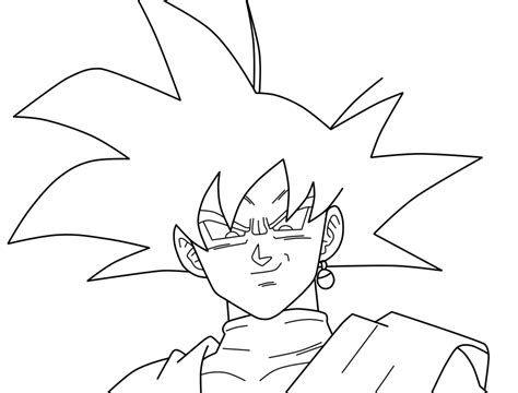 goku black  lineart  taikerurekujin  deviantart