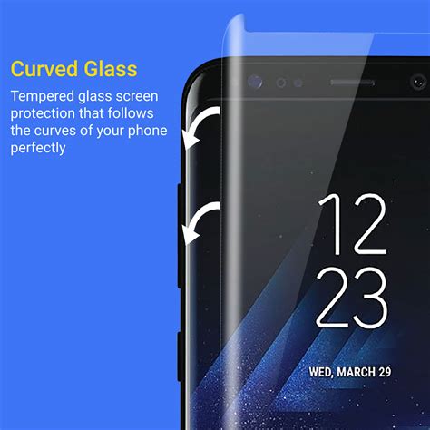 Kahu Galaxy S8 Plus Case Friendly Glass Screen Protector - Clear