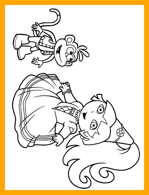 Dora Halloween Coloring Pages at GetDrawings | Free download