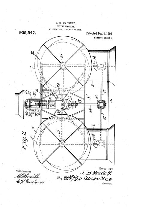 Patent US905547 - Flying-machine. - Google Patents