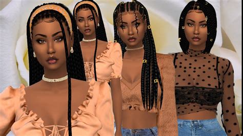 The Sims 4: Braiding HairStyles For Black Girls | CREATE A SIM + CC ...