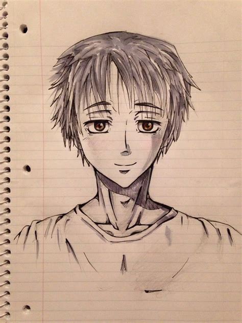 anime guy sketch  hawkrose  deviantart