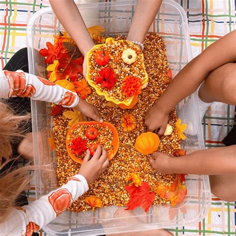 bean sensory bin preschool activity friends art lab