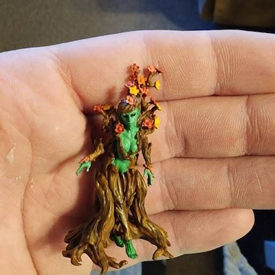 Dryad 3D Printed Miniature Model for Dnd and Roleplaying Games ...