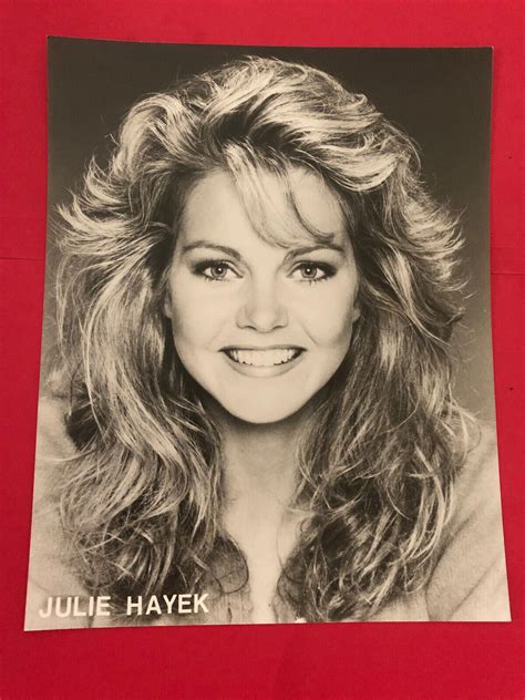 Julie Hayek , 1980s starlet , original vintage talent agency headshot