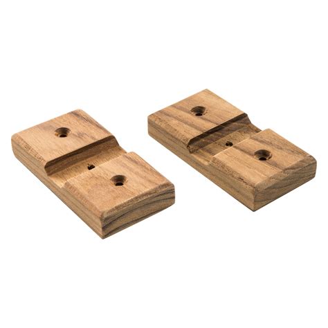 whitecap     wood teak storage mount bracket  pieces