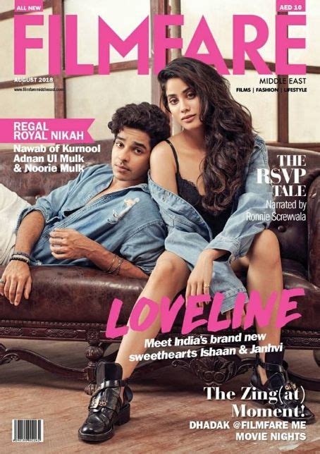 janhvi kapoor ishaan khattar filmfare magazine august  cover