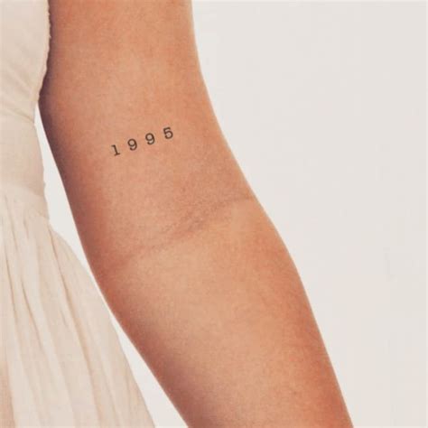 1995 Birth Year Temporary Tattoo set of 3 - Etsy