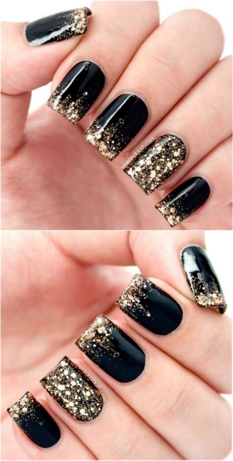 21 Ideas for Black and Gold Nail Art Designs – Home, Family, Style and ...