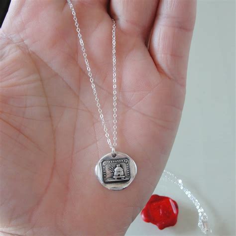 Secrets Wax Seal Necklace With Beehive Honey Bee Antique - Etsy